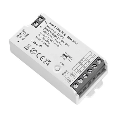 2,4G 2-v-1 LED páskový ovládač